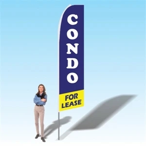 15ft. Advertising Banner Flag - Real Estate/Rentals