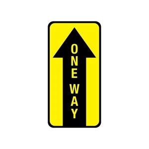 6" x 12" One Way Floor Graphic
