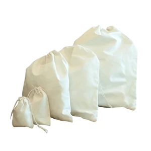 Custom Premium Natural Cotton Drawstring Bags