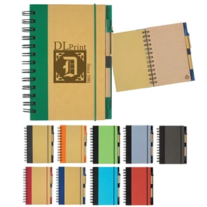 ECO-INSPIRED SPIRAL NOTEBOOK & PEN