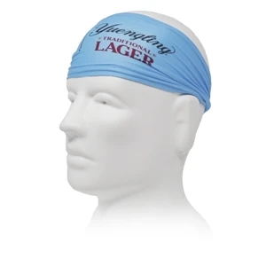 Tapered Stretch Fashion Headband with Full Color Sublimation