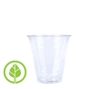 BLANK 12 oz. Eco-Friendly Clear PLA Plastic Cup