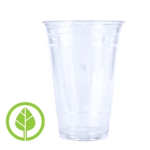 BLANK 20 oz. Eco-Friendly Clear PLA Plastic Cup