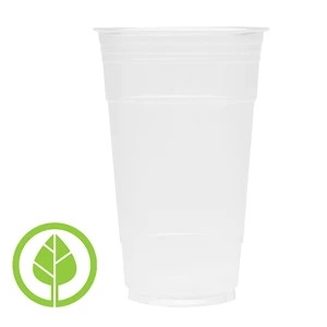 BLANK 24 oz. Eco-Friendly Clear PLA Plastic Cup