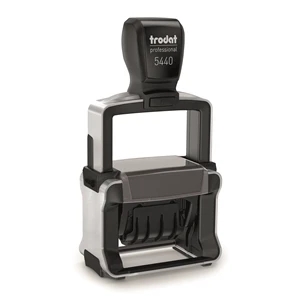 Premium Self-inking Date and Text Stamps w/2-Color Ink Pad