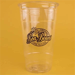 24 oz. Eco-Friendly Clear PLA Plastic Cup