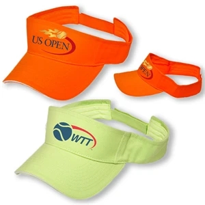 Bright Color Sun Visor Cap w/ Custom Imprint Cotton Made