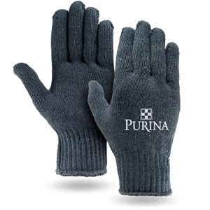 Gray Knit Gloves- Import Program