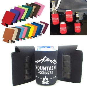 Collapsible Magnetic Can And Bottle Cooler Holder