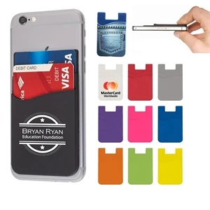 Silicone Cell Phone Sticky Wallet