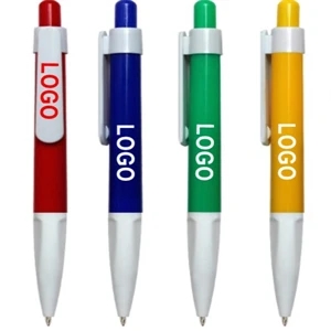 Plastic Retractable Ball Point Pen