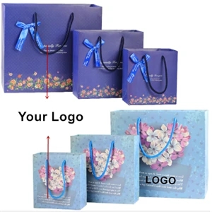 Customized Size Elegant Paper Gift Bag, Pack