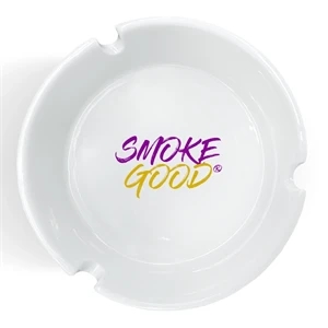 Custom White Glass Ashtrays