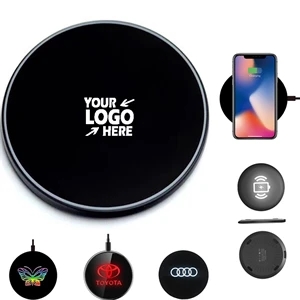 Luminous Logo Wireless Phone Charger Power Bank