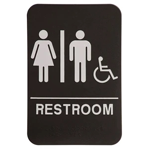 Kota Pro ADA Unisex (w/wheelchair) Accessible Restroom Sign