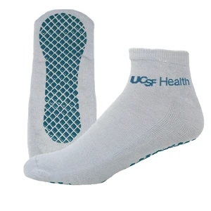 Import Polyester Footie Tread Socks with Knit-In Design