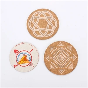 Round Cork Coaster