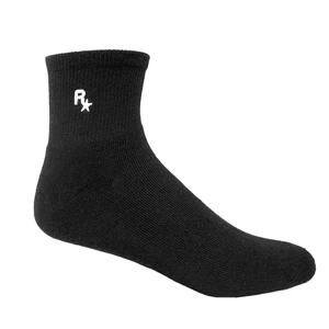 Super Soft Moisture Wicking Anklet Socks w Direct Embroidery