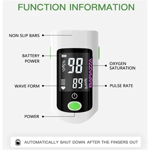 Portable Fingertip Pulse Oximeter - Digital LCD Display