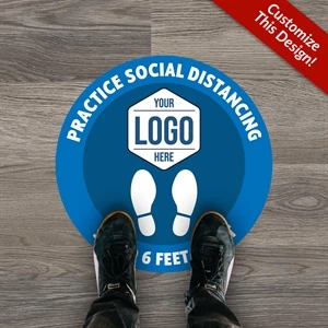 Custom "Social Distancing" Floor Stickers