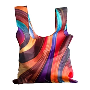 Custom Logo Magic Foldable Tote Bag 17.25" W x 21.5" H