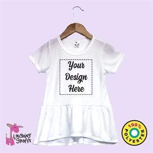 Toddler & Kids Short Sleeve Peplum Top- Laughing Giraffe®