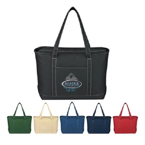 Large Cotton Canvas Yacht Tote Bag