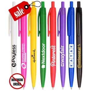 Closeout "Promotional" Solid Colored Click Pen - No Minimum