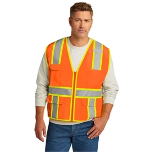 CornerStone ANSI 107 Class 2 Surveyor Zippered Two-Tone V...