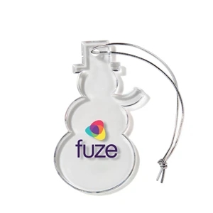 SNOWMAN SHAPED USA MADE ACRYLIC ORNAMENT