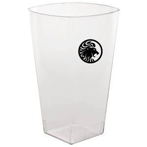 12 oz. Clear Plastic Square Tumbler