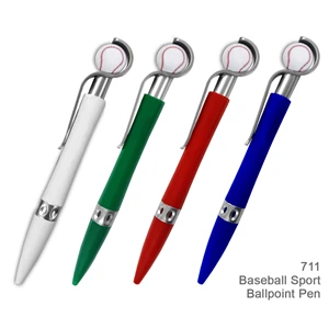 Custom Logo Popular Baseball Sports Ballpoint Custom Pens