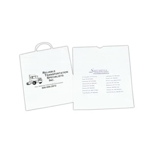 6 Working Days - Poly Drawstring Litter Bag With Rigid Handle And Soft Loop Handle Bags