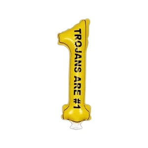 Thunderstix (tm) - 1 Side - Pair Of Inflatable Number One Thunder Sticks For Events