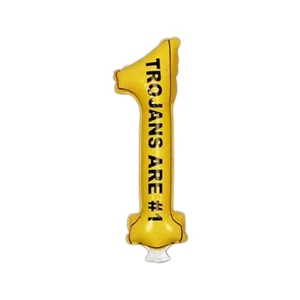 Thunderstix (tm) - 1 Color - Pair Of Number One Shaped Inflatable Thunder Sticks For Events