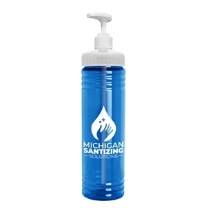 24 oz. Pump Lid Transparent Bottle