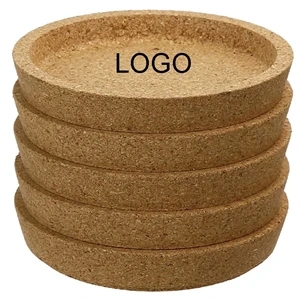 4" Round Drinkware Utensils Bverage Cork Coaster Holder