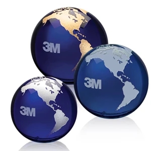 Globe Paperweight - Blue