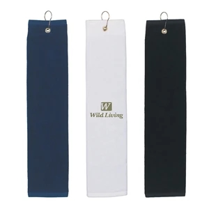 Tri-fold 100% Golf towel