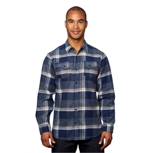 Burnside Men's Snap-Front Flannel Shirt