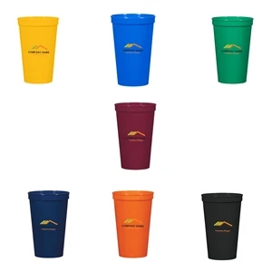 22 ounce Colorful Sturdy Plastic Beverage Cup