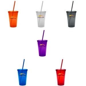 Translucent Colorful Single Walled Tumbler