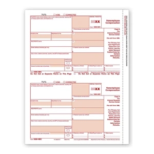 1099 NEC Federal Copy A Cut Sheet