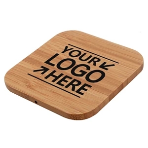 Custom Logo Wooden Wireless Phone Charger