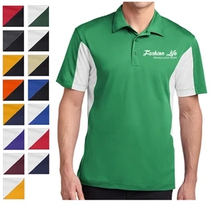 Sport-Tek® Sport-Wick® Block-Sided Polo