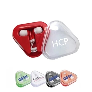 Color Pop Ear Buds in Triangle Case