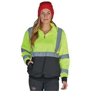 Quarter Zip Hi-Vis Sweatshirt