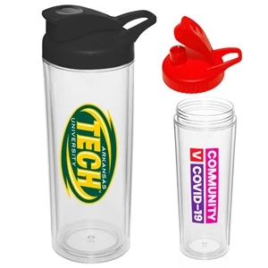 16 oz Sports Bottle w/ Custom Logo & Snap Lid