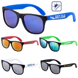 Custom Logo Newport Colored Mirror Tint Sunglasses