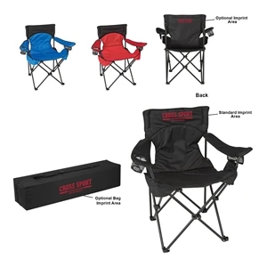 Portable Collapsible Padded Folding Chair with Bag